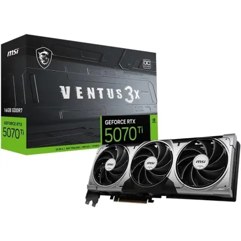 MSI GeForce RTX 5070 Ti 16G VENTUS 3X OC Graphics Card