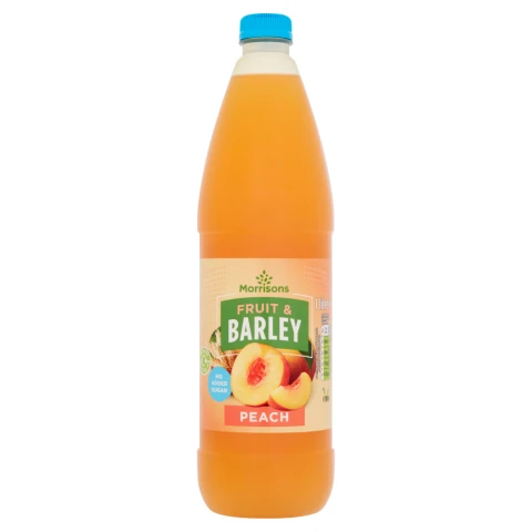 Morrisons No Added Sugar Peach Fruit & Barley 1 litre