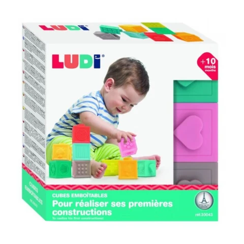 Ludi - Blocks with 3D pictures (LU30043) /Baby and Toddler Toys /Multi
