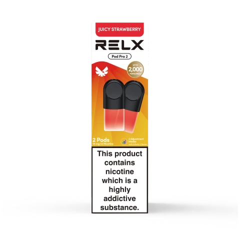 RELX Juicy Strawberry Pre-filled 2 Pods Pack