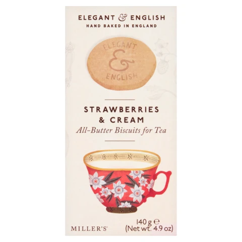 Elegant & English - Strawberry & Cream  - 140g