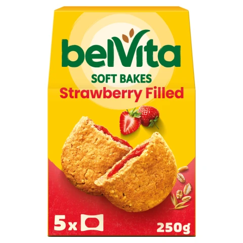 Belvita Breakfast Soft Bakes Filled Strawberry 250g