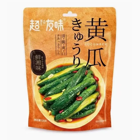 Chaoyouwei Cucumber Spicy Flavour Contains sweeteners  125g