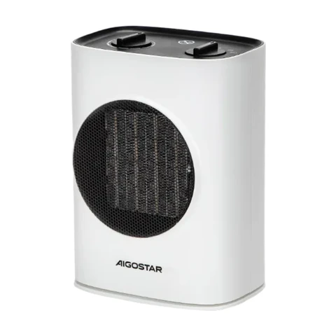 aigostar PTC Heater 1800W Desktop Mechanical Oscillation White 15-20m²