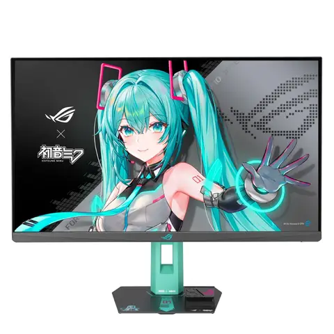 ASUS 27-Inch ROG STRIX XG27ACMEG-G Hatsune Miku Edition 260Hz OC (Above 144Hz), 0.3 ms, QHD