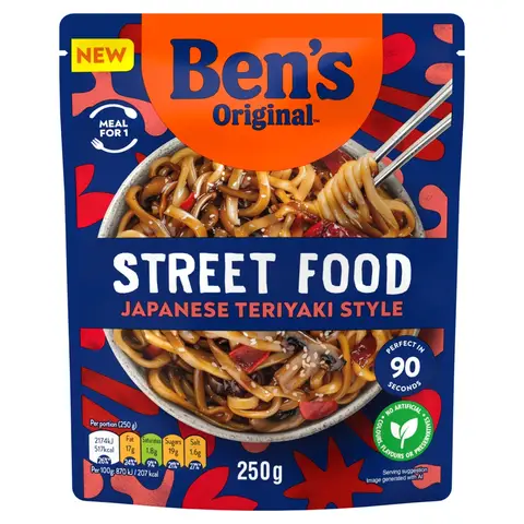 Ben's Original Street Food Japanese Teriyaki Noodles 250g