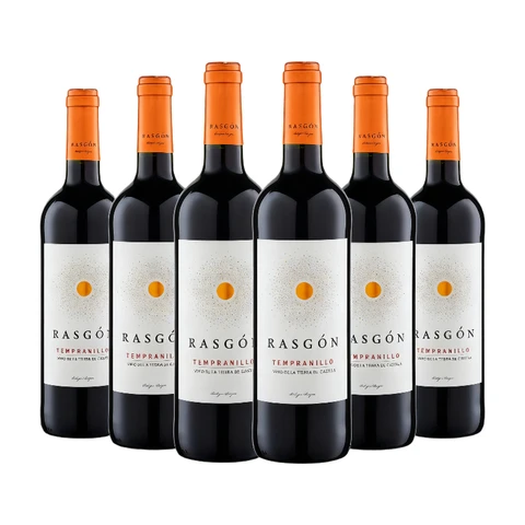 Bodegas Rasgón Tempranillo Rotwein Trocken 6x0,75 L