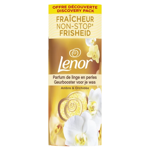 LENOR Parfum de linge en perles ambre et orchidée - 11 doses/140 g