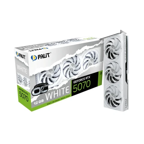 Palit RTX 5070 Weiß OC 12 GB GDDR7 NE75070U19K9-GB2050W