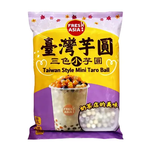 FRESHASIA Boules de taro taïwanaises trois couleurs - 500 g