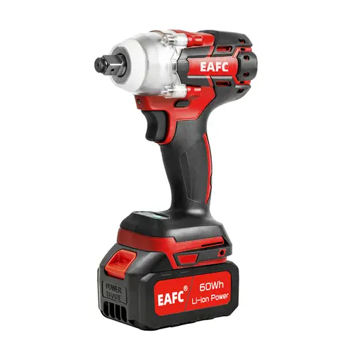 EAFC 200N.M Cordless Electric Wrench 21V Drill Driver Torque Tire Removal Hand-held Disassembly Power Auto Repair Tools Rechargeable Battery 15000mAh (1500mAh*10)
