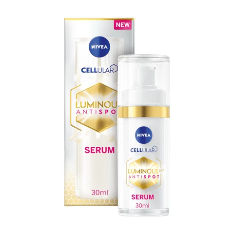 NIVEA Cellular LUMINOUS630 Anti-Pigment Serum Gezicht - Pigmentvlekken Verwijderen - Gezichtsserum voor alle huidtypen - Skincare Met Hyaluronzuur en Vitamine E - 30 ml