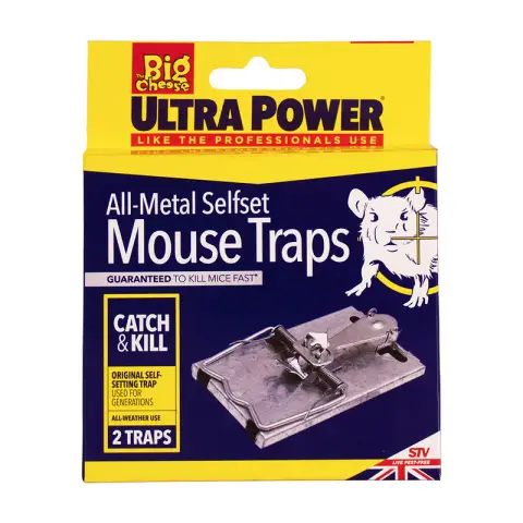 Big Cheese Ultrapower Metal Mouse Trap 2pk