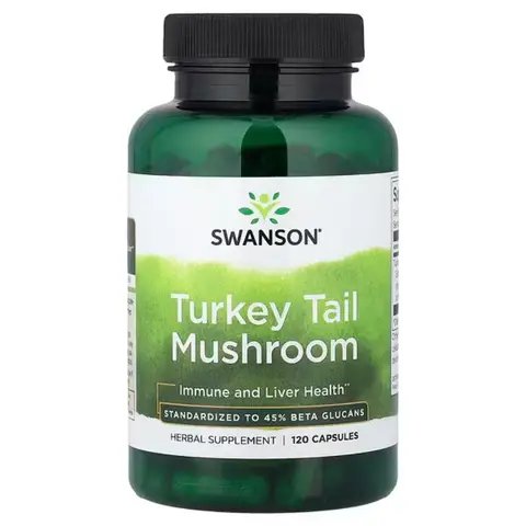 Swanson Turkey Tail Mushroom Immune Capsules - 120 Capsules