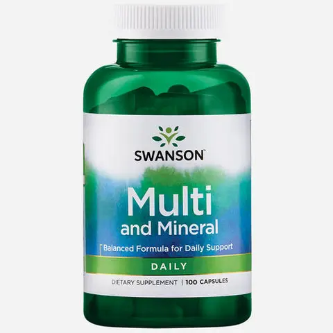 Multi-vitamines et minéraux quotidiens 100 capsules (3 mois)