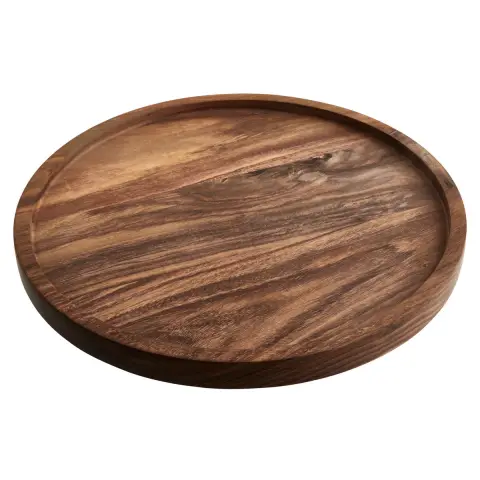 Rosi Large Round Sheesham Wood Tray