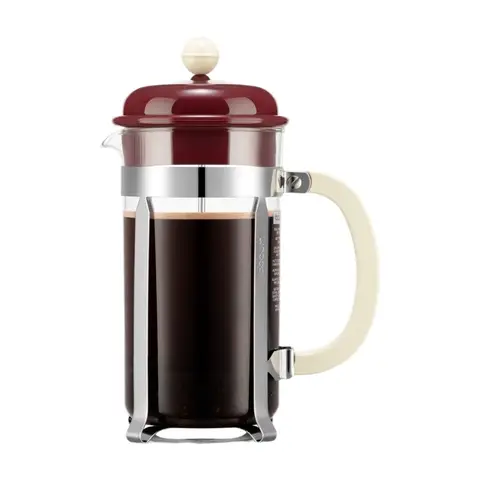 BODUM CAFFETTIERA 1L - 8 Tasses - Cafetière à piston - Rouge grenade