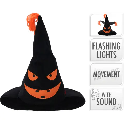HALLOWEEN-FIGUR MIT PLÜSCHKOPFHÜTLER