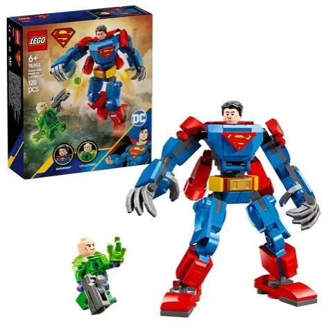 LEGO DC 76302 Superman Mech vs. Lex Luthor Set se traduit en français par : "LEGO DC 76302 Mécha Superman vs Lex Luthor".