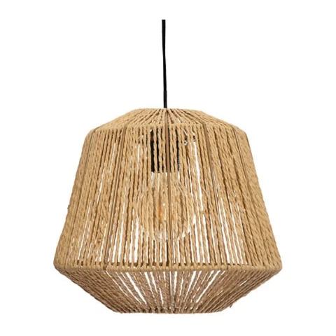 Atmosphera Jily lampadaire suspendu, diamètre 29 cm, corde naturelle