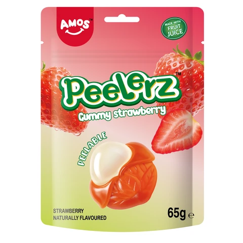 Amos Peelerz Gummy Strawberry 65g