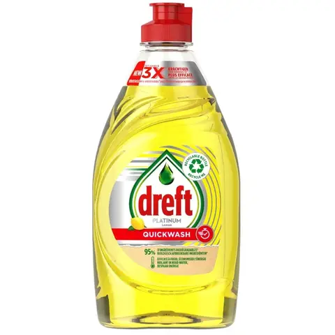 Dreft Platinum Quickwash Citroen Vloeibaar Afwasmiddel 350ml