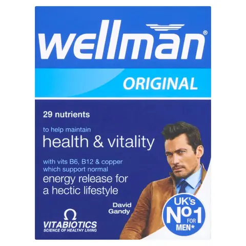Vitabiotics Wellman Original Daily Wellness Support Tablets - 30 Tablets