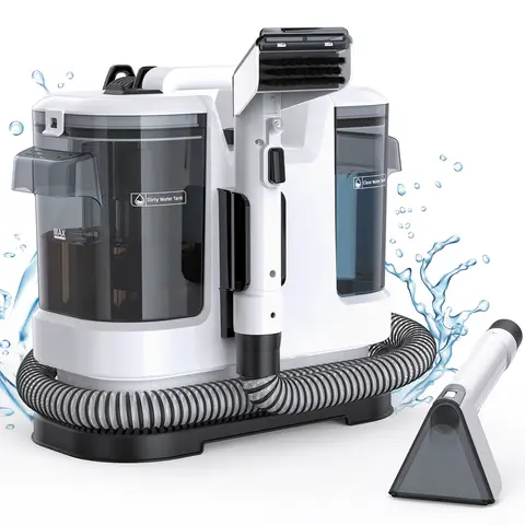 Lubluelu  Washing Vacuum Cleaner Wet Vacuum Cleaner 450 W Carpet Cleaner with 13500 Pa Suction Power, Upholstery Cleaner Device Stain Cleaner with Large Tank & Long Cable for Carpet, Sofa, Upholstery ;Lubluelu+V6+Carpet Washers