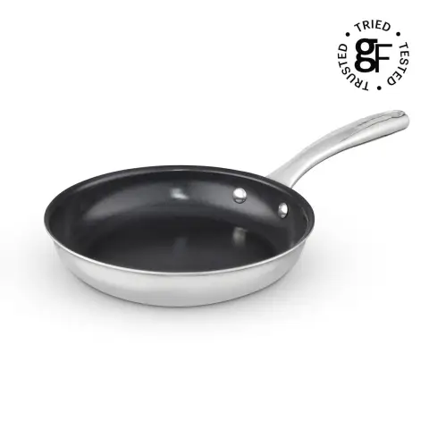 Good Food by Tower Tri-Ply 24cm Frying Pan, Induction Compatible, Stainless Steel