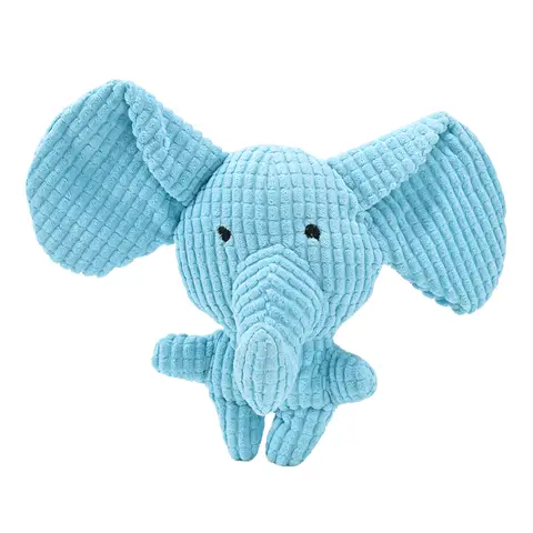 Blinkit Plush Elephant Toy for Dogs, Soft Crystal Velvet with PP Cotton and Built-in Squeaker, Cuddly and Interactive Pet Toy