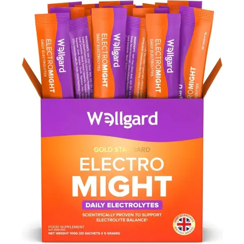 Wellgard Electromight Sugar-Free Electrolytes Drink - 20 x 5g Sachets