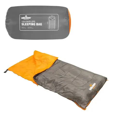 Milestone Envelope Sleeping Bag - Single - 2 Seasons
