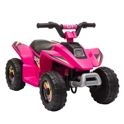 HOMCOM 6V Kids Electric Ride on Car All Terrain Vehicle Toy Quad Bike w/ Forward Reverse Functions Toddlers for 18-36 Months 