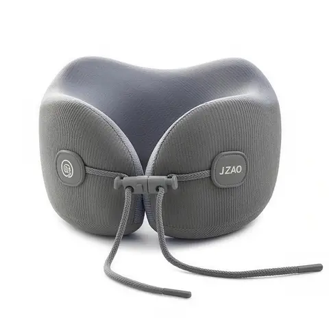 ochama×J.ZAO Travel Pillow Space Memory Foam U-Shaped Neck Pillow with Storage and Portable Design Grey