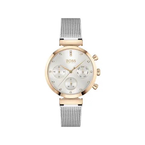 Boss Stainless Steel Women's Analogue Multifunction Quartz Watch