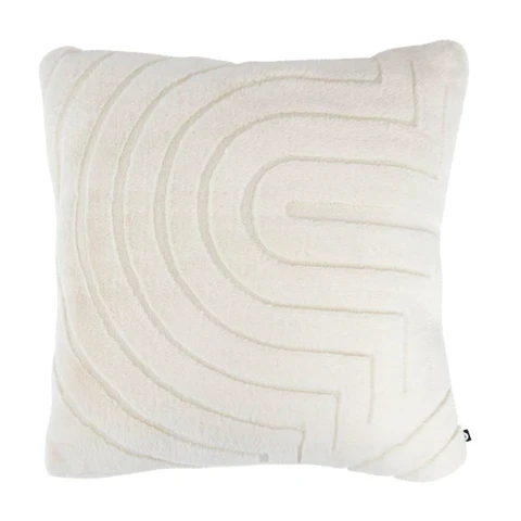 Atmosphera Arka coussin ivoire - 45 x 45 cm 