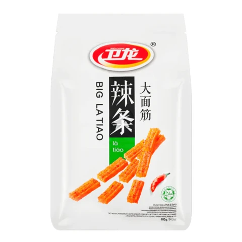 Weilong Spicy Strip Big Gluten - Spicy Flavor 400g