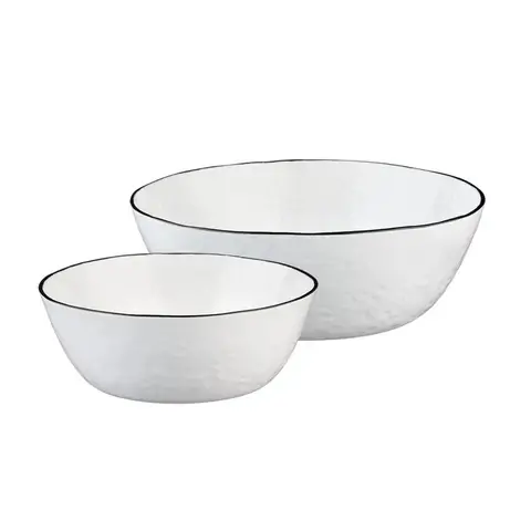 BJÖRN Saladier PURE Ø24cm et Ø30cm - 2 pièces - Blanc Neige