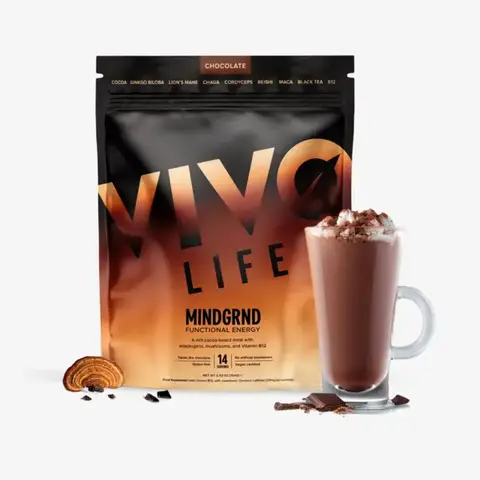 Vivo Life Mindgrnd Cocoa Based Functional Cognitive Support Drink Powder - 154g