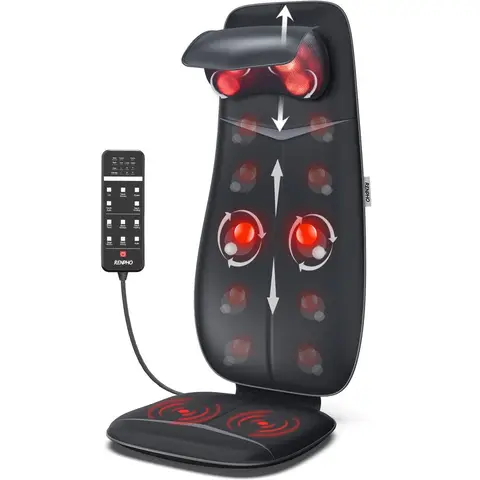 RENPHO S-vormige nek- en rugmassagdekking - Zwart