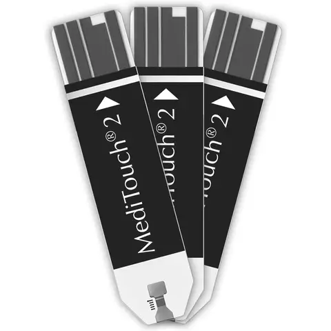 Medisana MediTouch2 bloedglucoseteststrips - 50 strips per verpakking - voor gebruik met MediTouch2 meter