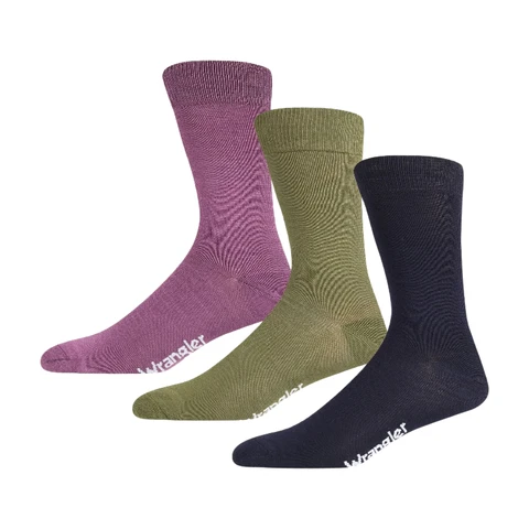 WRANGLER WRA sokken - Cheyne-bes/olijfgroen/marineblauw, Space Marl - 43-46