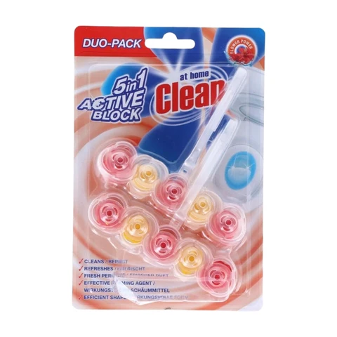 At Home Clean Toiletblok - 5-in-1 Flower Power 2 x 45 g
