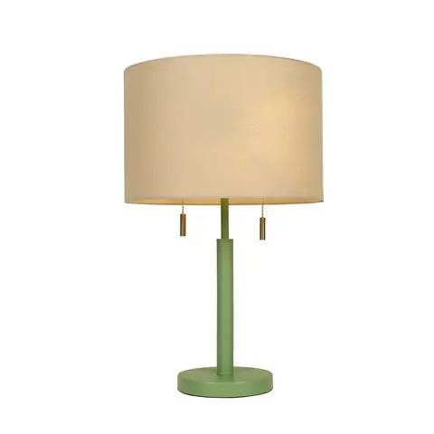Lameke grüne Tischlampe mit Zugkette