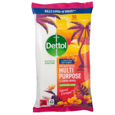 Dettol Tropical Wipes 50's