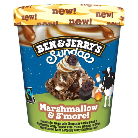 Ben & Jerry Sundae Marshmallow & S'More 316g