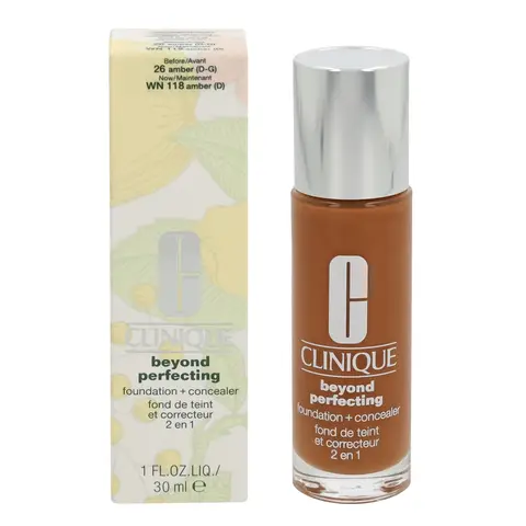Clinique Beyond Perfecting Foundation and Concealer - WN 118 Amber (D) 30ml