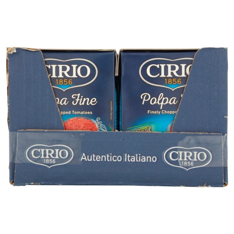 Cirio Polpa Fine Finely Chopped Tomatoes With Basil 390g