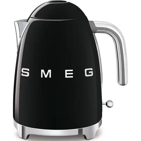 Smeg KLF03BLEU Elektrischer Wasserkocher, Schwarz, 1,7 l