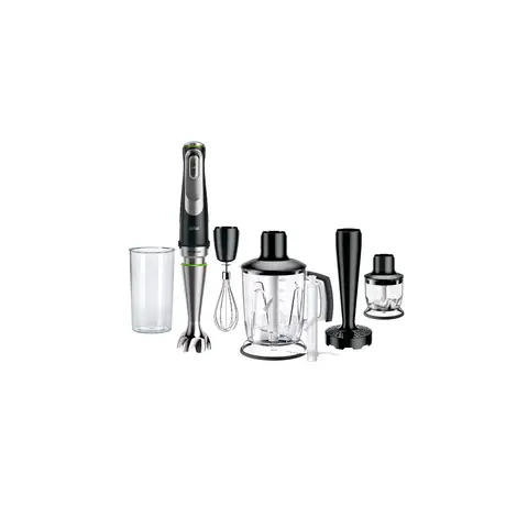 Braun MultiQuick 9 MQ 9147X – 6-in-1 Stabmixer mit Standmixer-Aufsatz, Kartoffel- & Gemüsestampfer & Schneebesen, stufenlose Geschwindigkeitseinstellung, 1200 W, Schwarz/Edelstahl